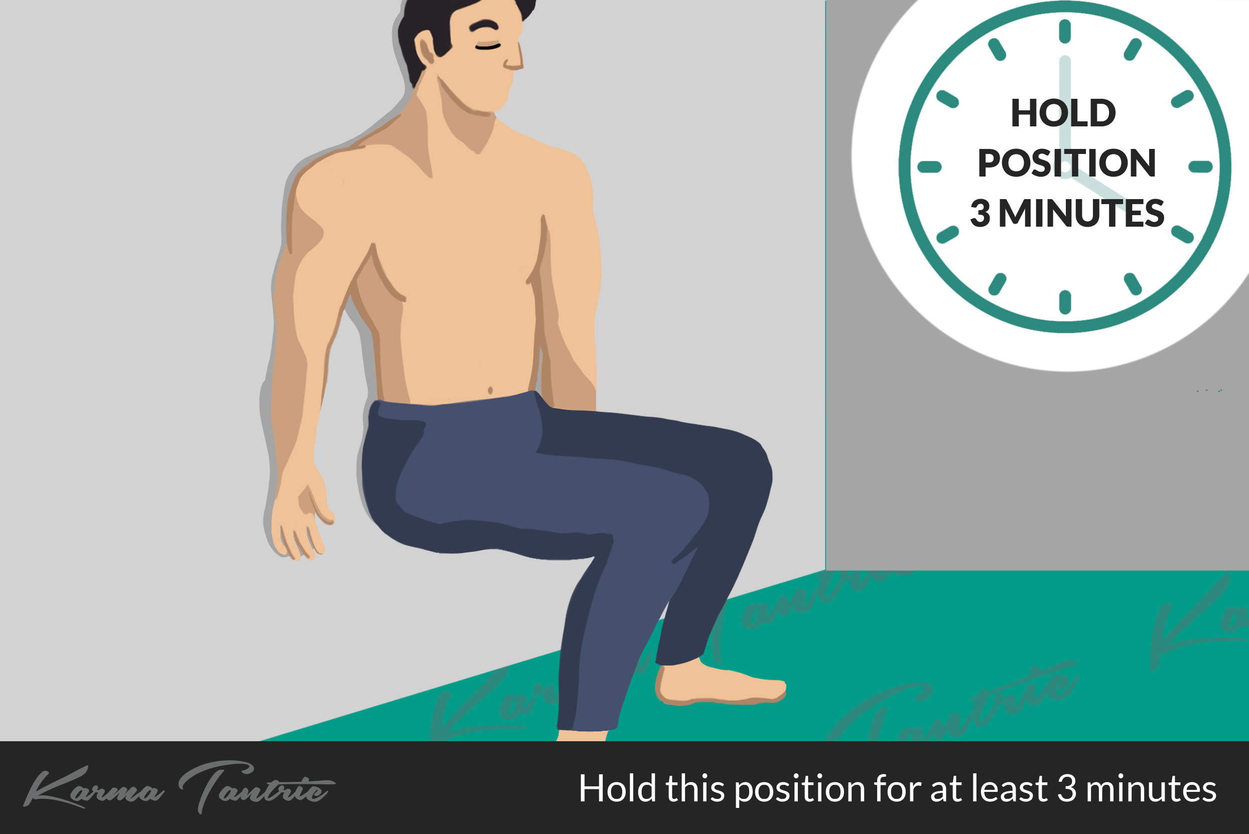 Hold position for 3 minutes